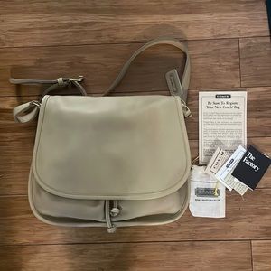 COPY - Amazing Vintage coach tan purse with original paperwork
